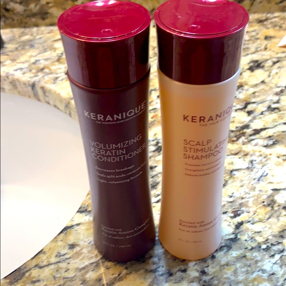 Keranique keratin shampoo and conditioner